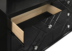 Penelope Black Dresser - furniture place usa