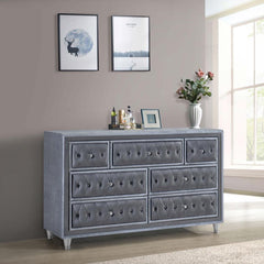 Antonella Grey Dresser - furniture place usa