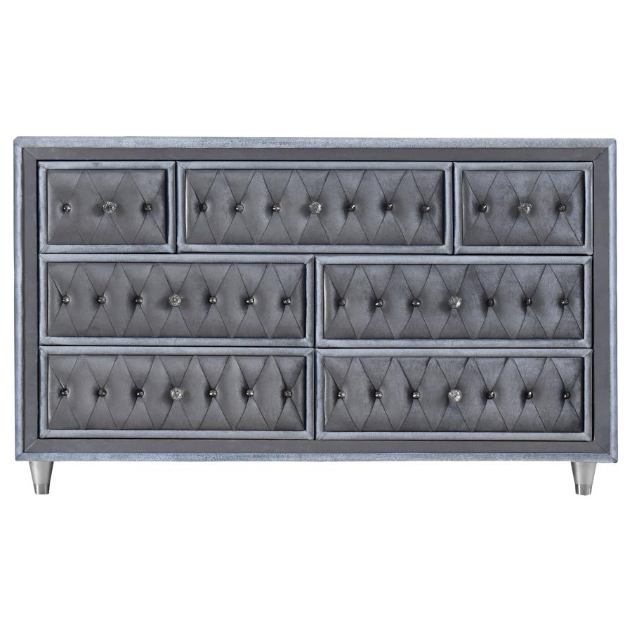 Antonella Grey Dresser - furniture place usa