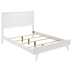 Janelle White California King Bed 5 Pc Set - furniture place usa