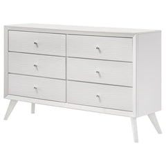 Janelle White Dresser - furniture place usa