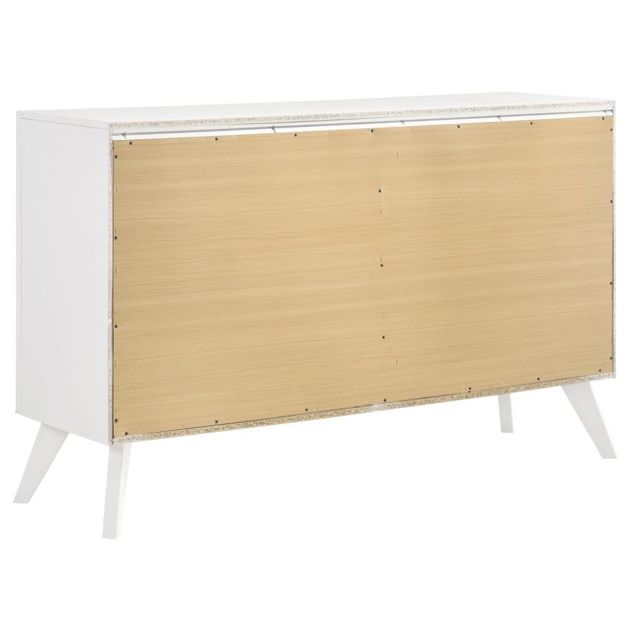 Janelle White Dresser - furniture place usa