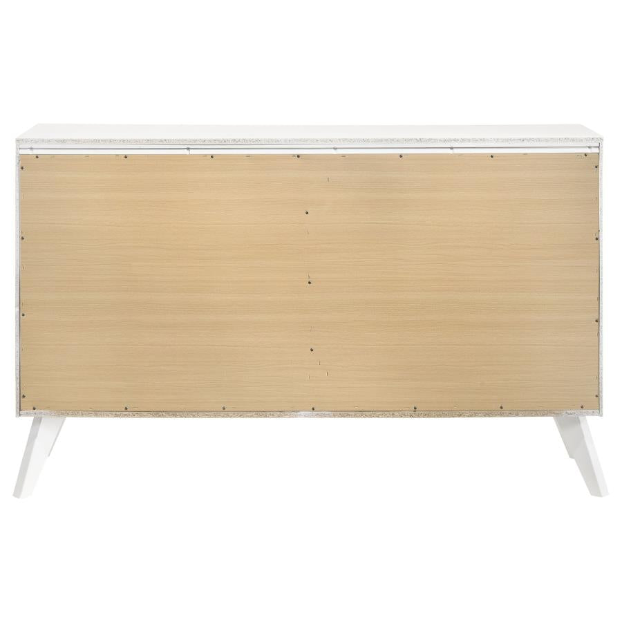 Janelle White Dresser - furniture place usa