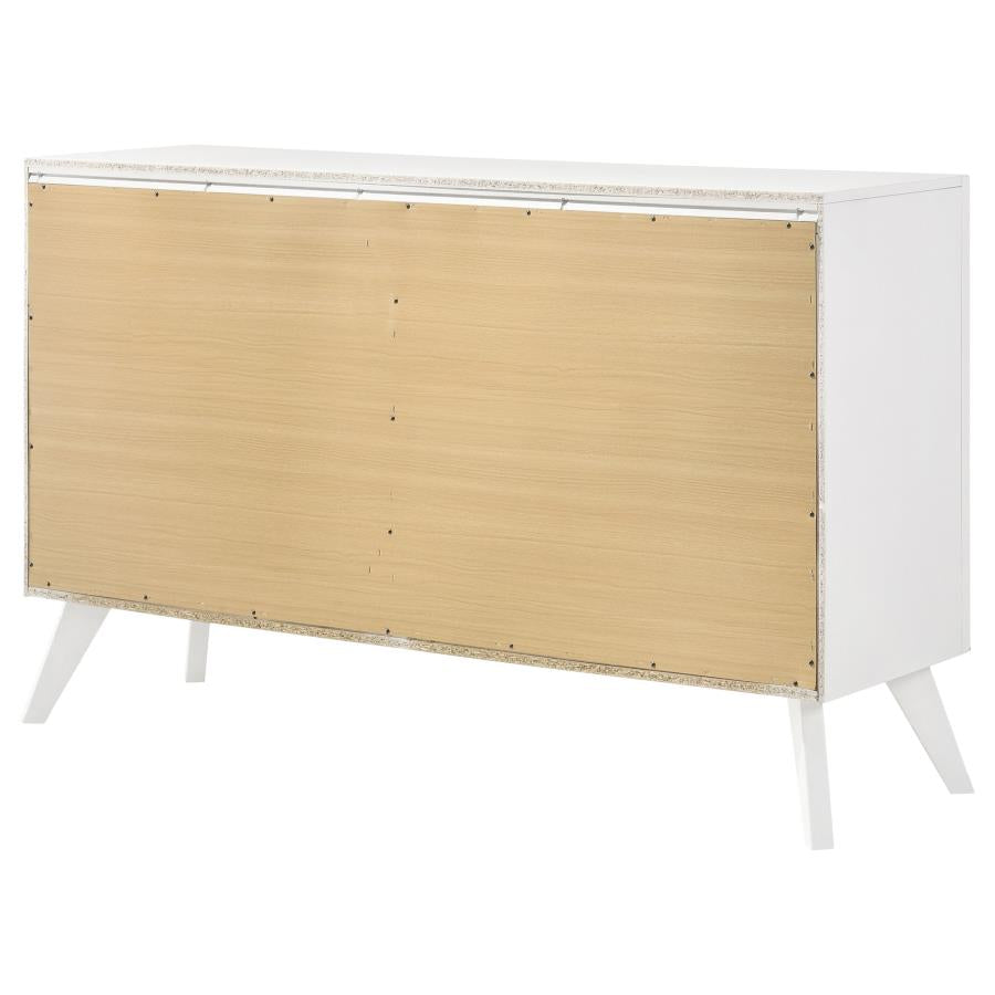 Janelle White Dresser - furniture place usa