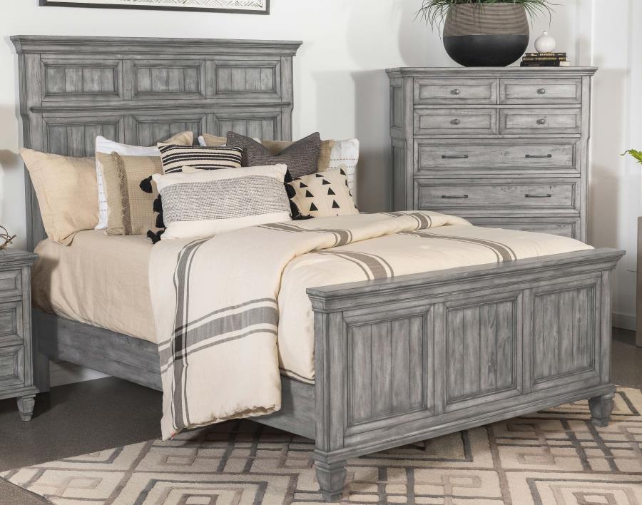 Avenue Grey Eastern King Bed - furniture place usa