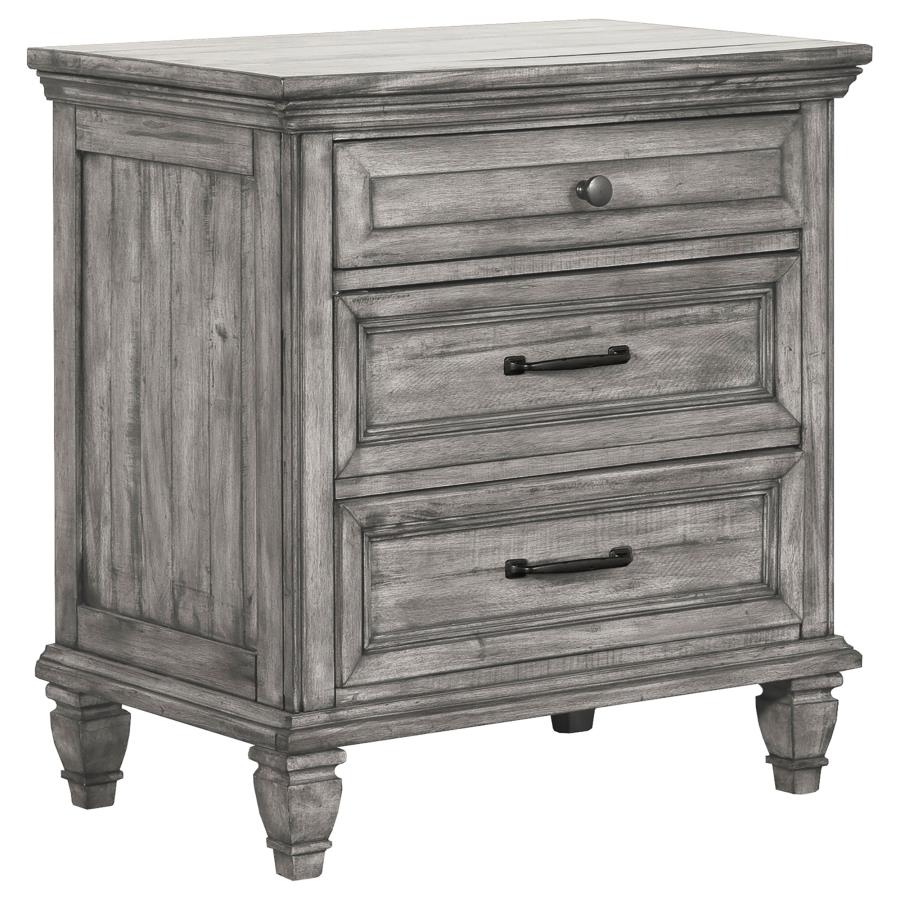 Avenue Grey Nightstand - furniture place usa