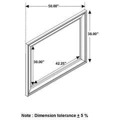 Avenue Grey Dresser Mirror - furniture place usa