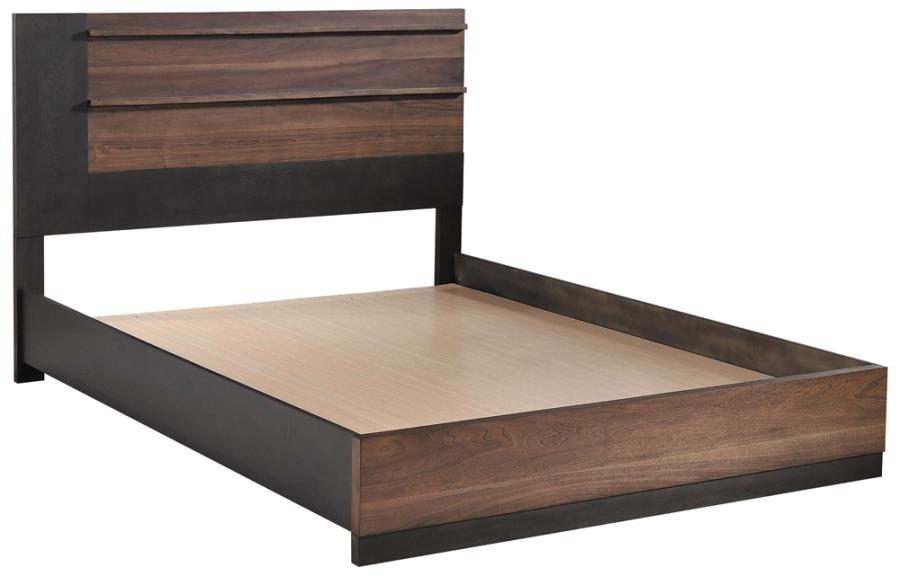 Azalia Brown Eastern King Bed - furniture place usa