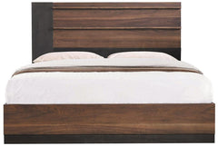 Azalia Brown Eastern King Bed - furniture place usa