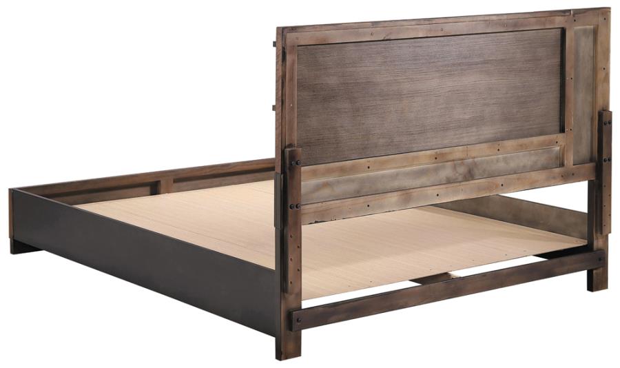 Azalia Brown Eastern King Bed - furniture place usa