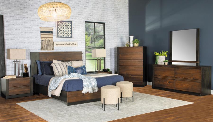 Azalia Brown California King Bed - furniture place usa