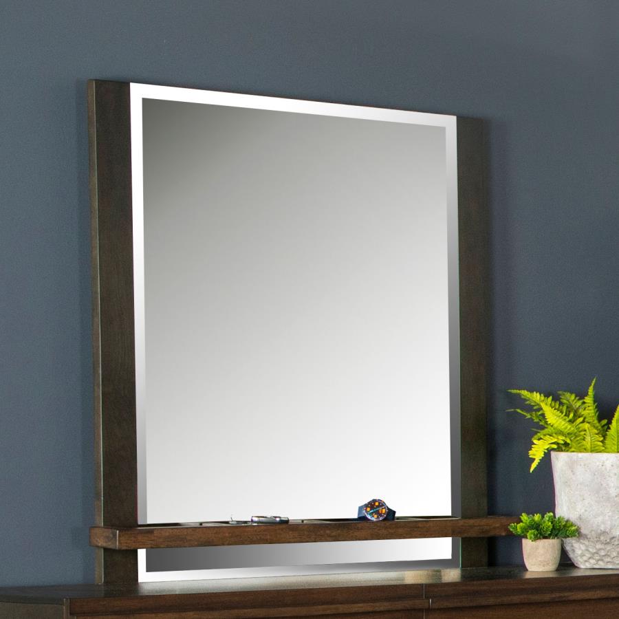 Azalia Brown Dresser Mirror - furniture place usa