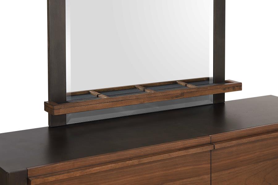 Azalia Brown Dresser Mirror - furniture place usa