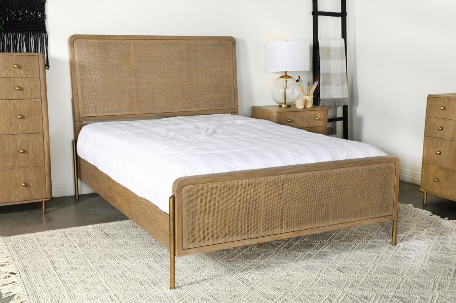 Arini Brown Eastern King Bed - furniture place usa