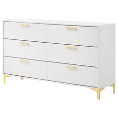 Kendall White Dresser - furniture place usa