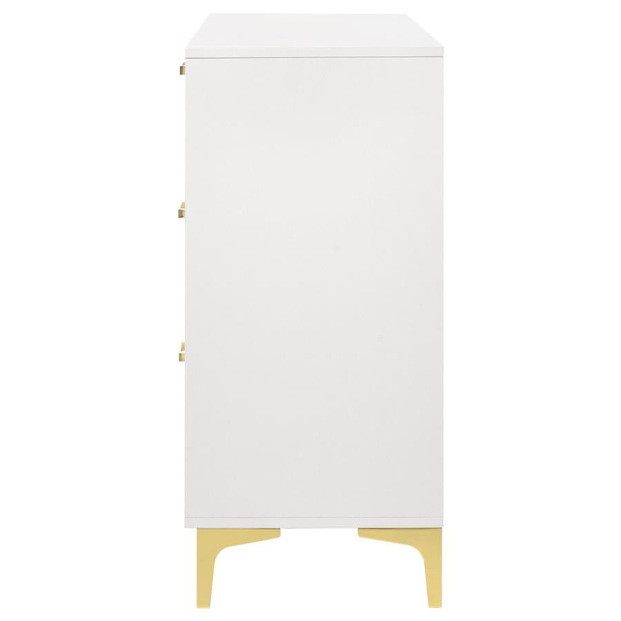 Kendall White Dresser - furniture place usa