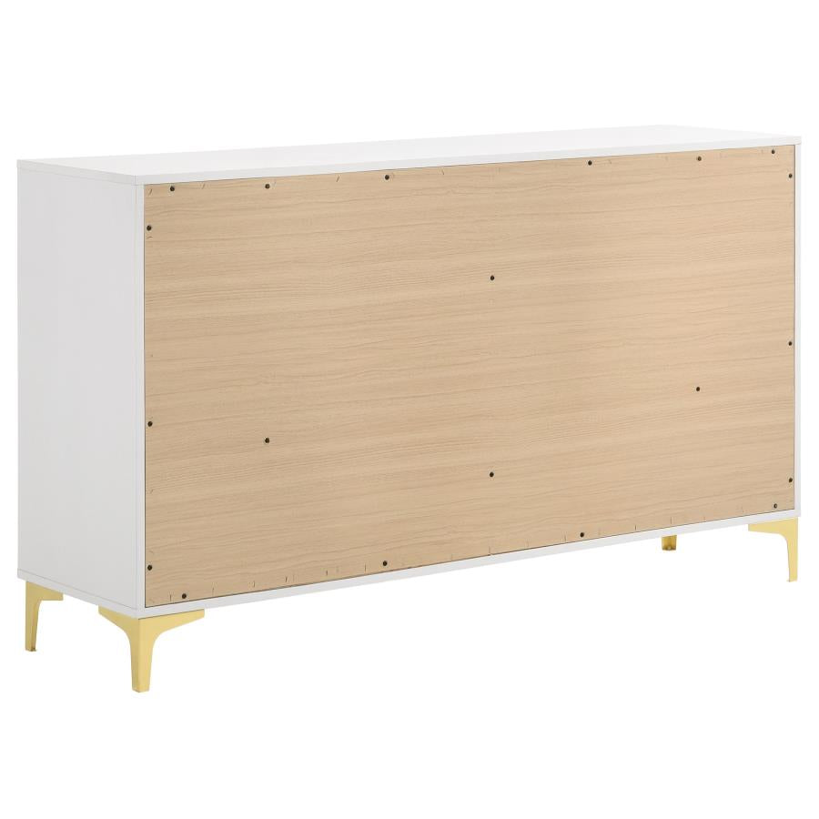 Kendall White Dresser - furniture place usa