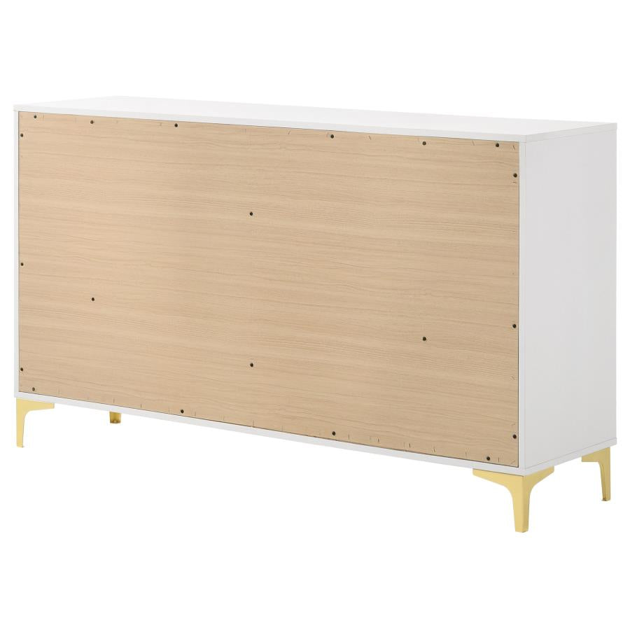 Kendall White Dresser - furniture place usa