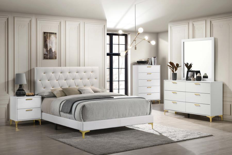 Kendall White Dresser - furniture place usa