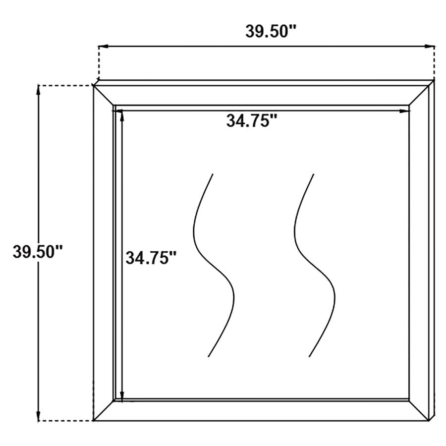 Kendall Black Dresser Mirror - furniture place usa