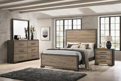 Baker Brown Eastern King Bed 4 Pc Set - furniture place usa