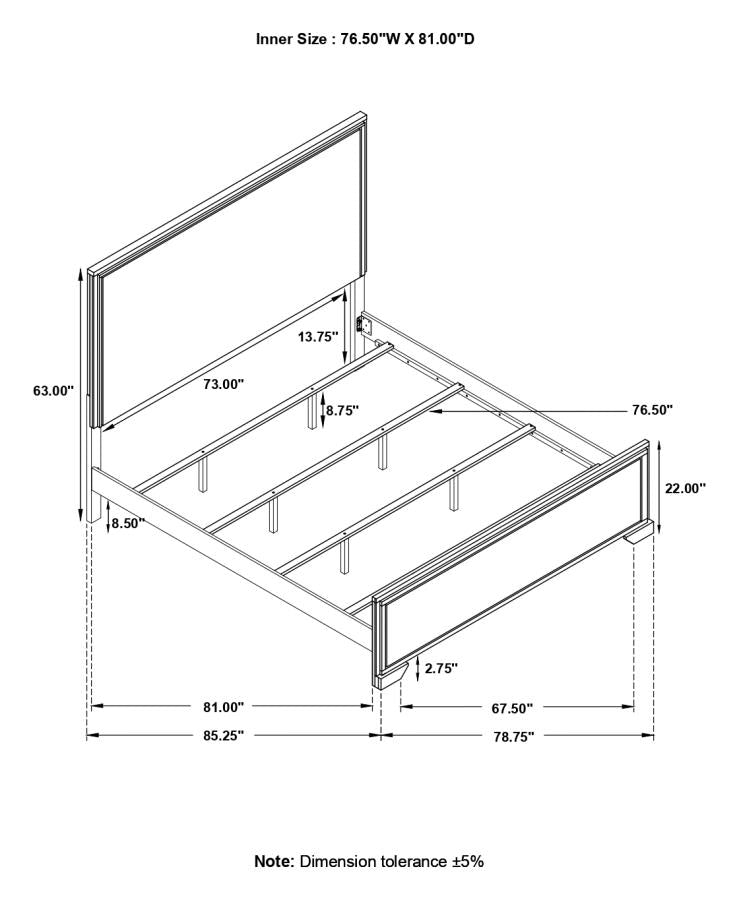 Baker Brown Eastern King Bed - furniture place usa