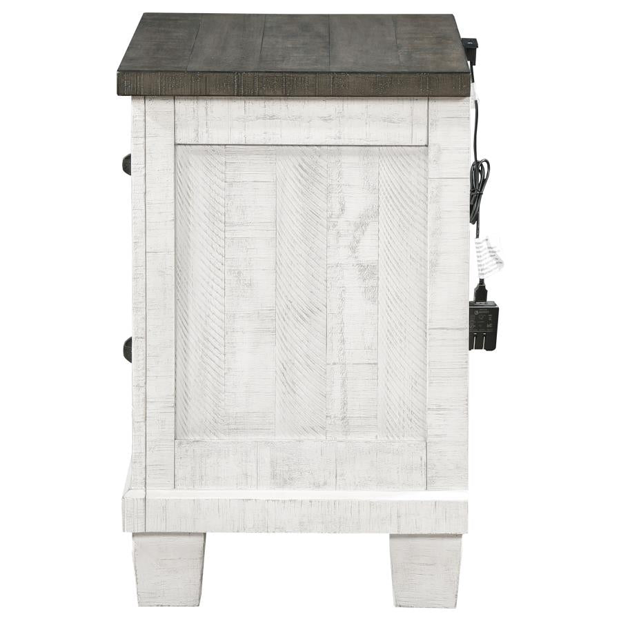 Lilith Grey Nightstand - furniture place usa