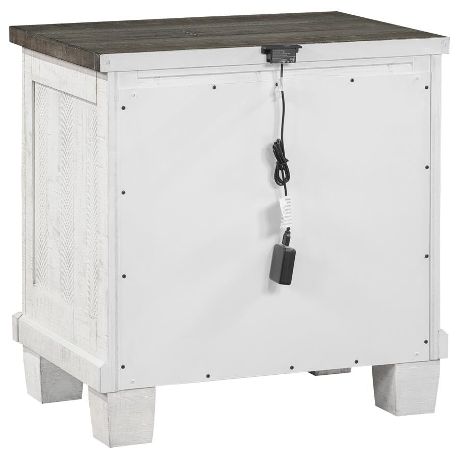 Lilith Grey Nightstand - furniture place usa