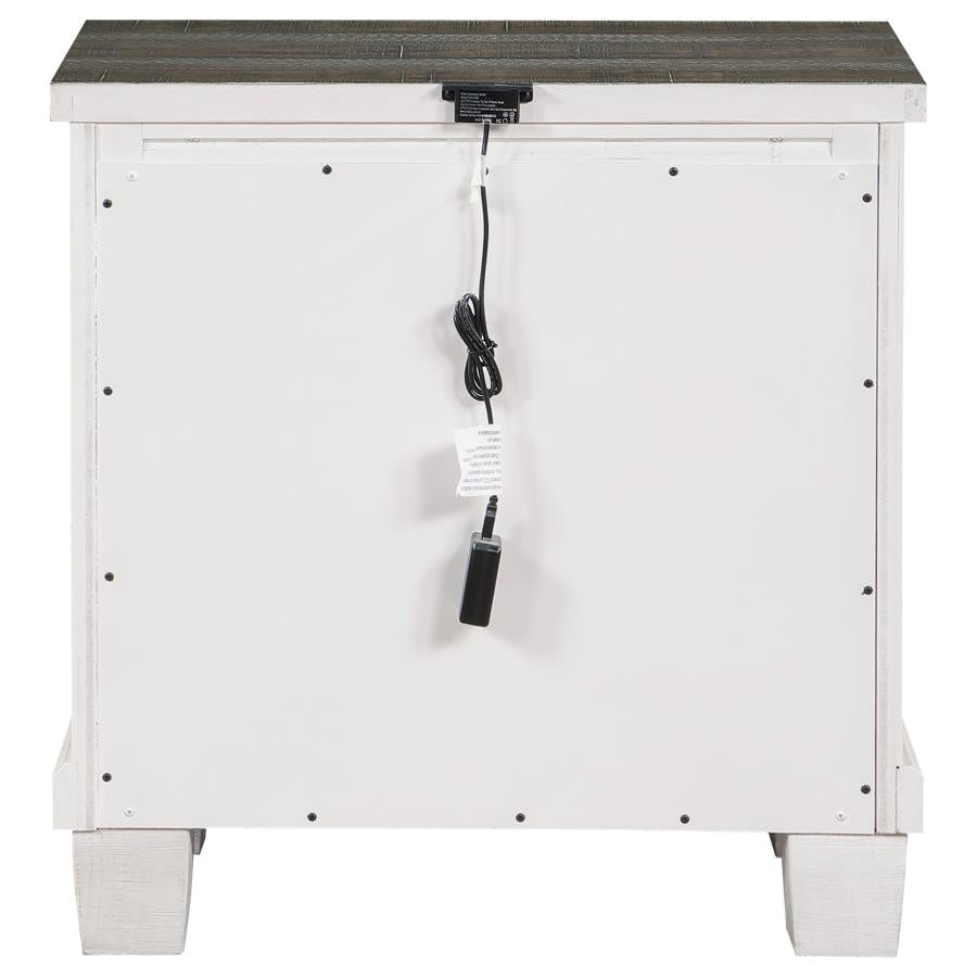 Lilith Grey Nightstand - furniture place usa