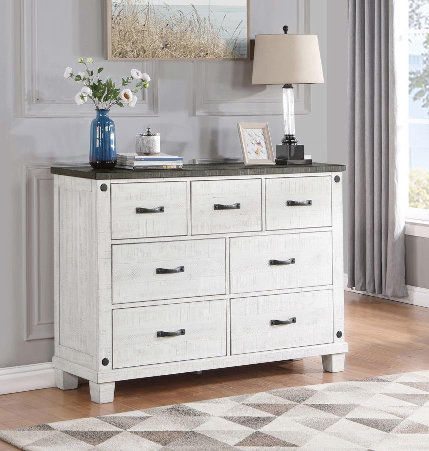 Lilith Grey Dresser - furniture place usa