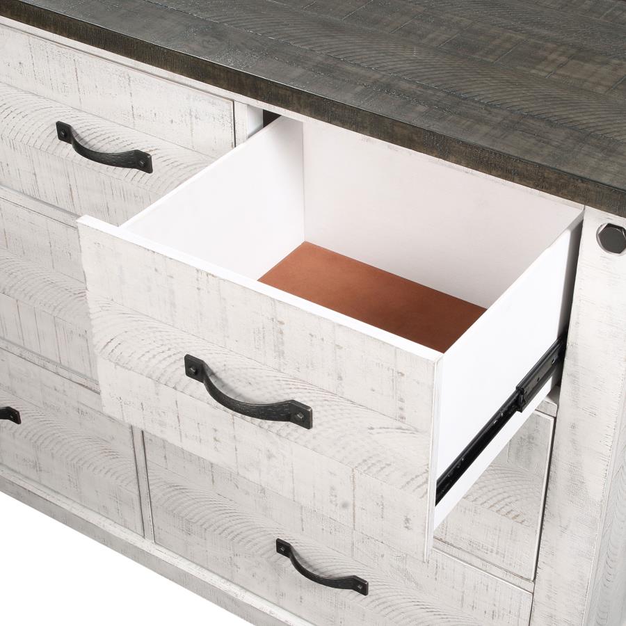 Lilith Grey Dresser - furniture place usa