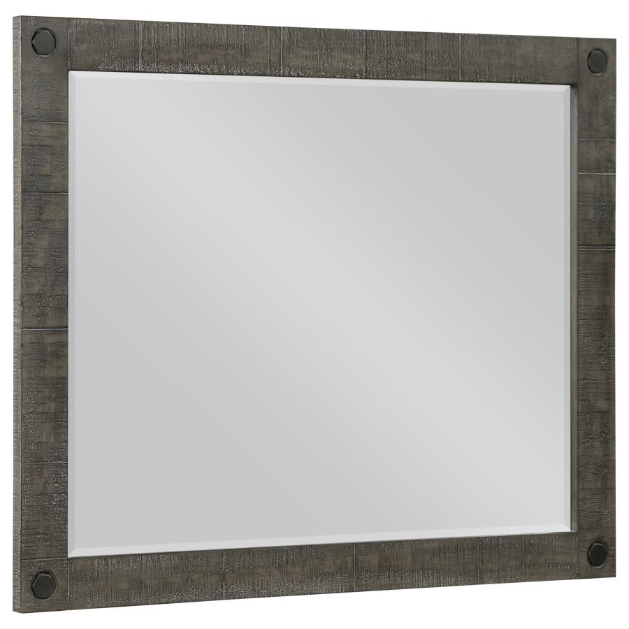 Lilith Grey Dresser Mirror - furniture place usa