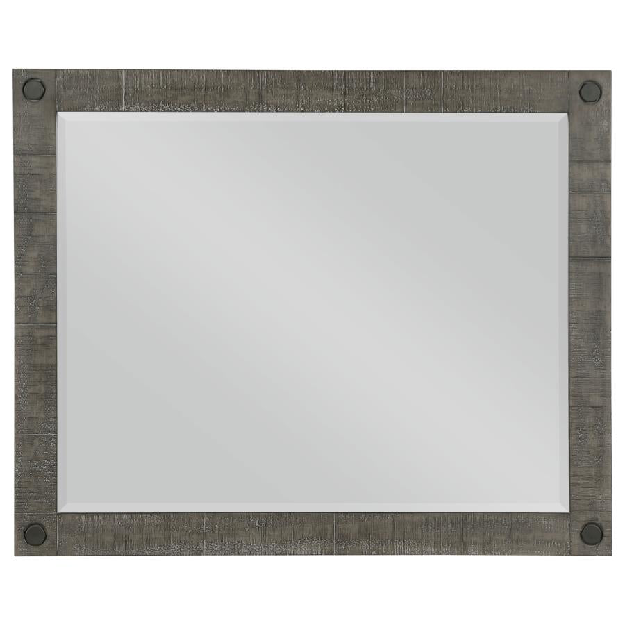 Lilith Grey Dresser Mirror - furniture place usa