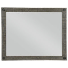 Lilith Grey Dresser Mirror - furniture place usa