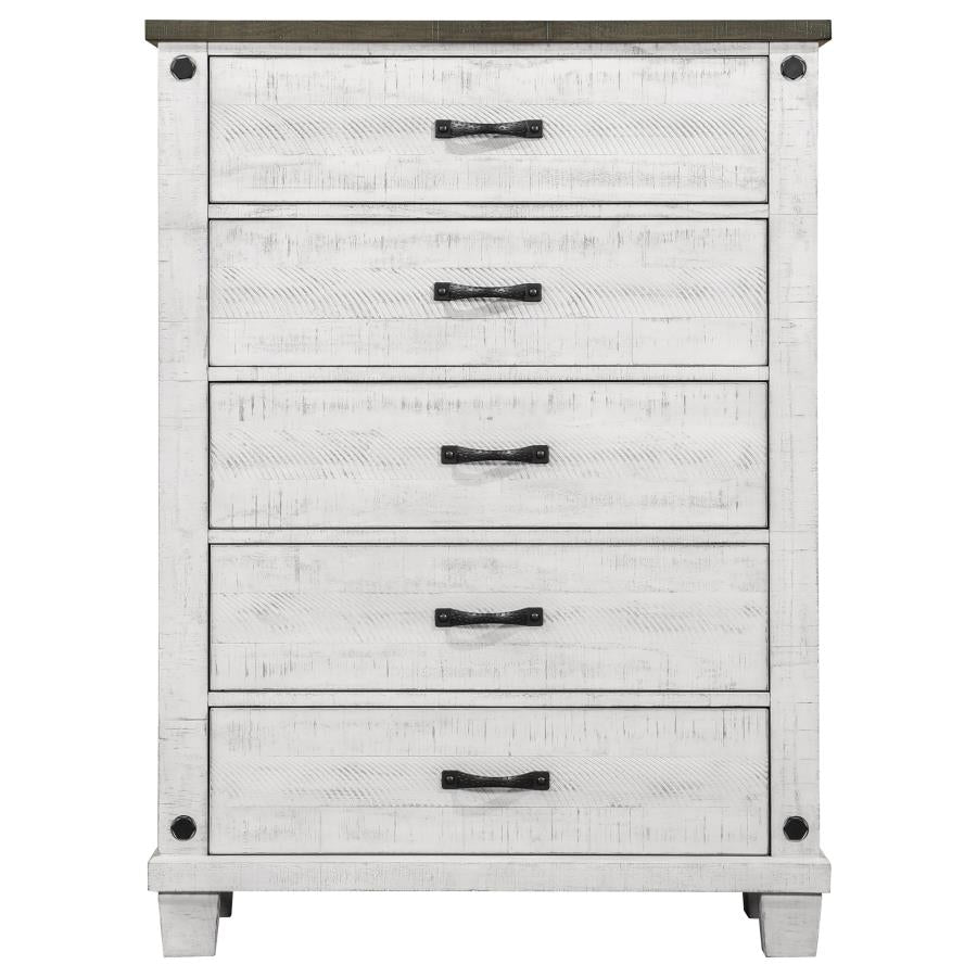 Lilith Grey Chest - furniture place usa