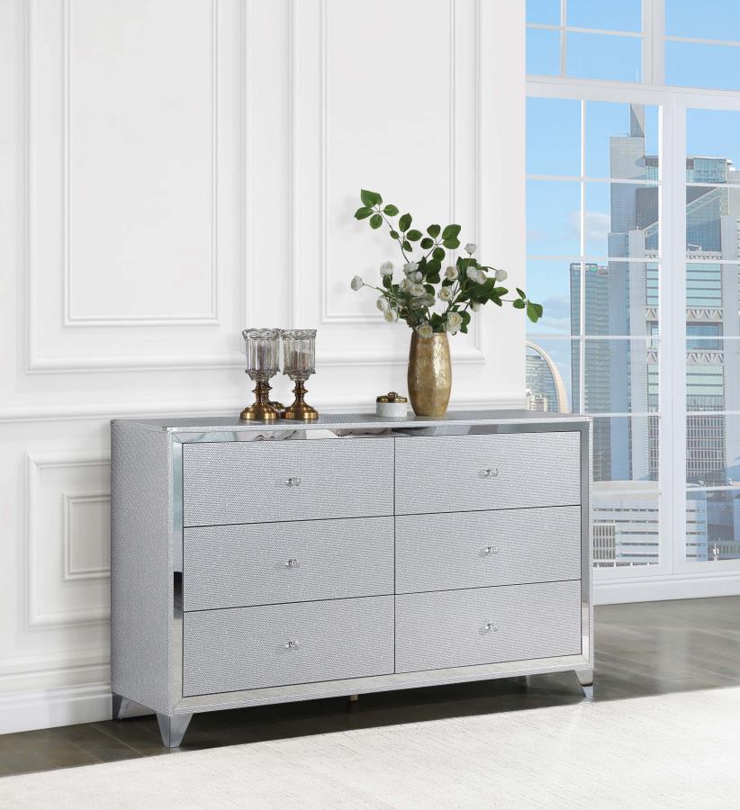 Larue Silver Dresser - furniture place usa