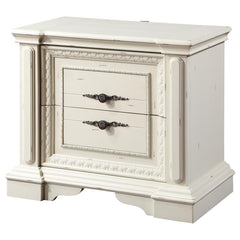 Evelyn White Nightstand - furniture place usa