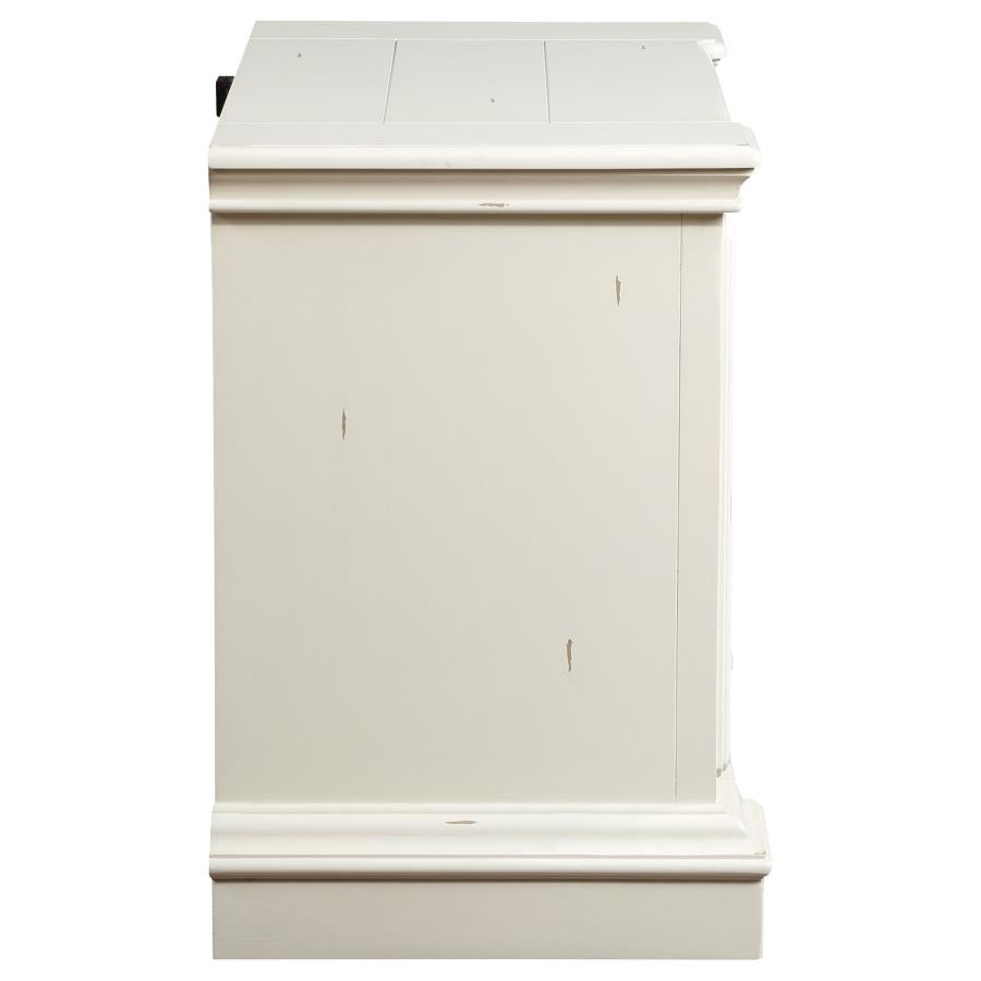 Evelyn White Nightstand - furniture place usa