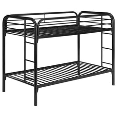 Morgan Black Twin / Twin Bunk Bed - furniture place usa