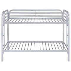 Morgan Silver Twin / Twin Bunk Bed - furniture place usa