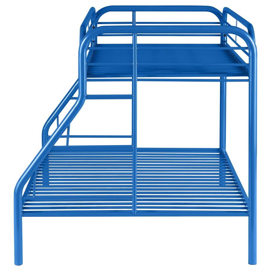 Morgan Blue Twin / Full Bunk Bed - furniture place usa