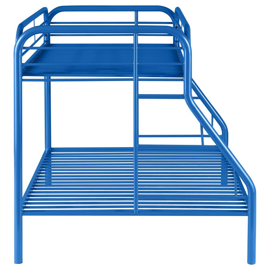 Morgan Blue Twin / Full Bunk Bed - furniture place usa