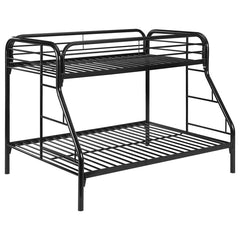 Morgan Black Twin / Full Bunk Bed - furniture place usa