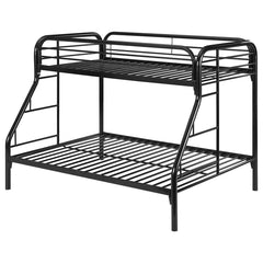 Morgan Black Twin / Full Bunk Bed - furniture place usa