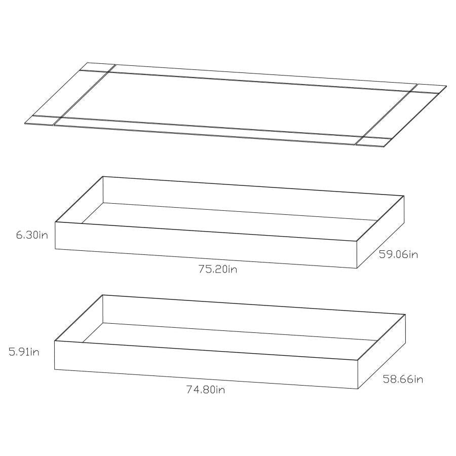 Morgan Black Twin / Full Bunk Bed - furniture place usa