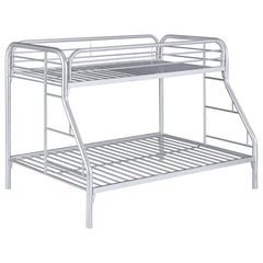 Morgan Silver Twin / Full Bunk Bed - furniture place usa