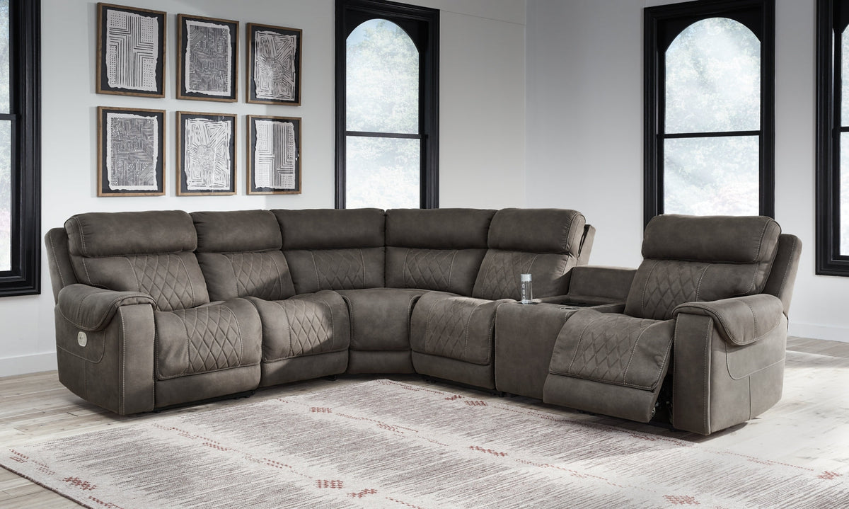 Hoopster 6-Piece Power Reclining Sectional - furniture place usa