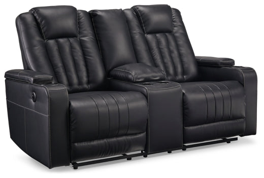 Center Point Reclining Loveseat with Console - furniture place usa