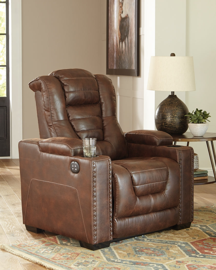 Owner's Box 3-Piece Home Theater Seating - furniture place usa