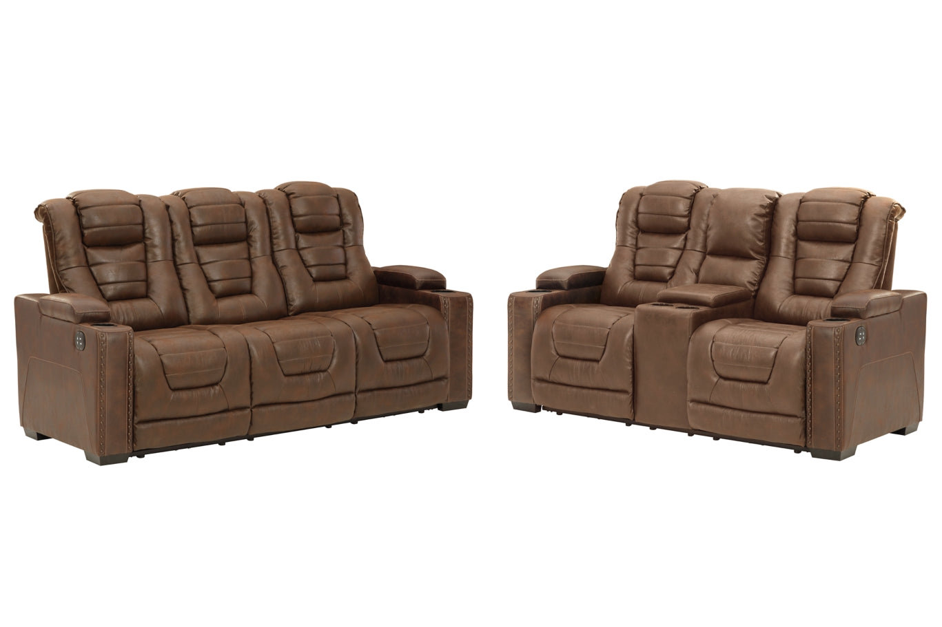 Owner's Box Sofa and Loveseat - furniture place usa
